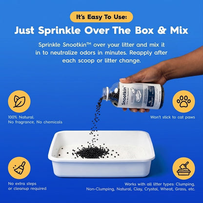 Litter Box Deodorizer — Activated Charcoal Odor Absorber