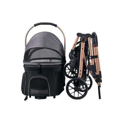 Cat Stroller — Waterproof Bed, Convertible Bassine