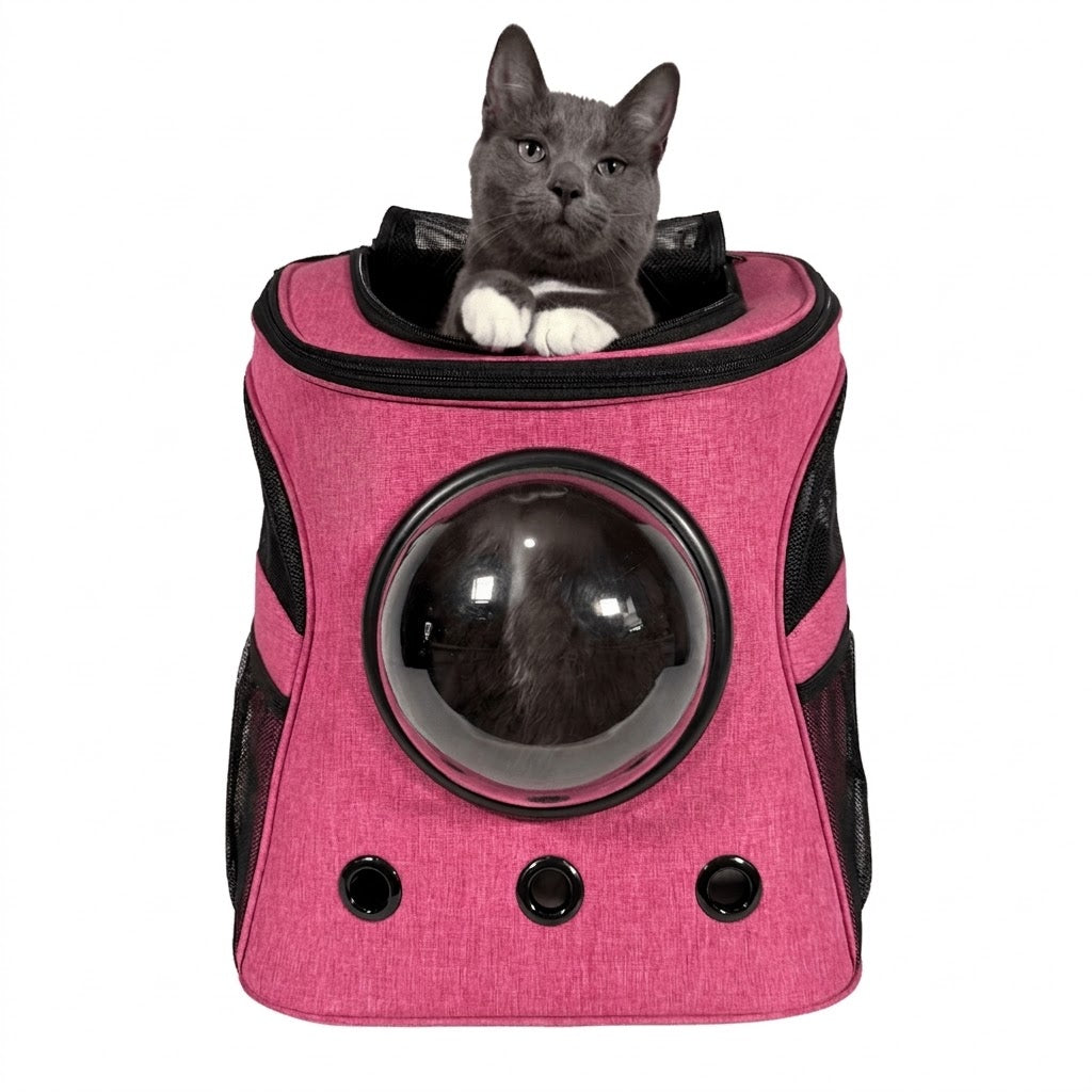 Large Cat Backpack Carrier — For Big Cats, Bubble Window