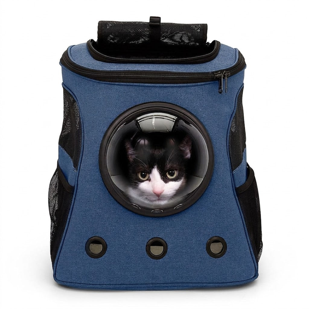 Large Cat Backpack Carrier — For Big Cats, Bubble Window