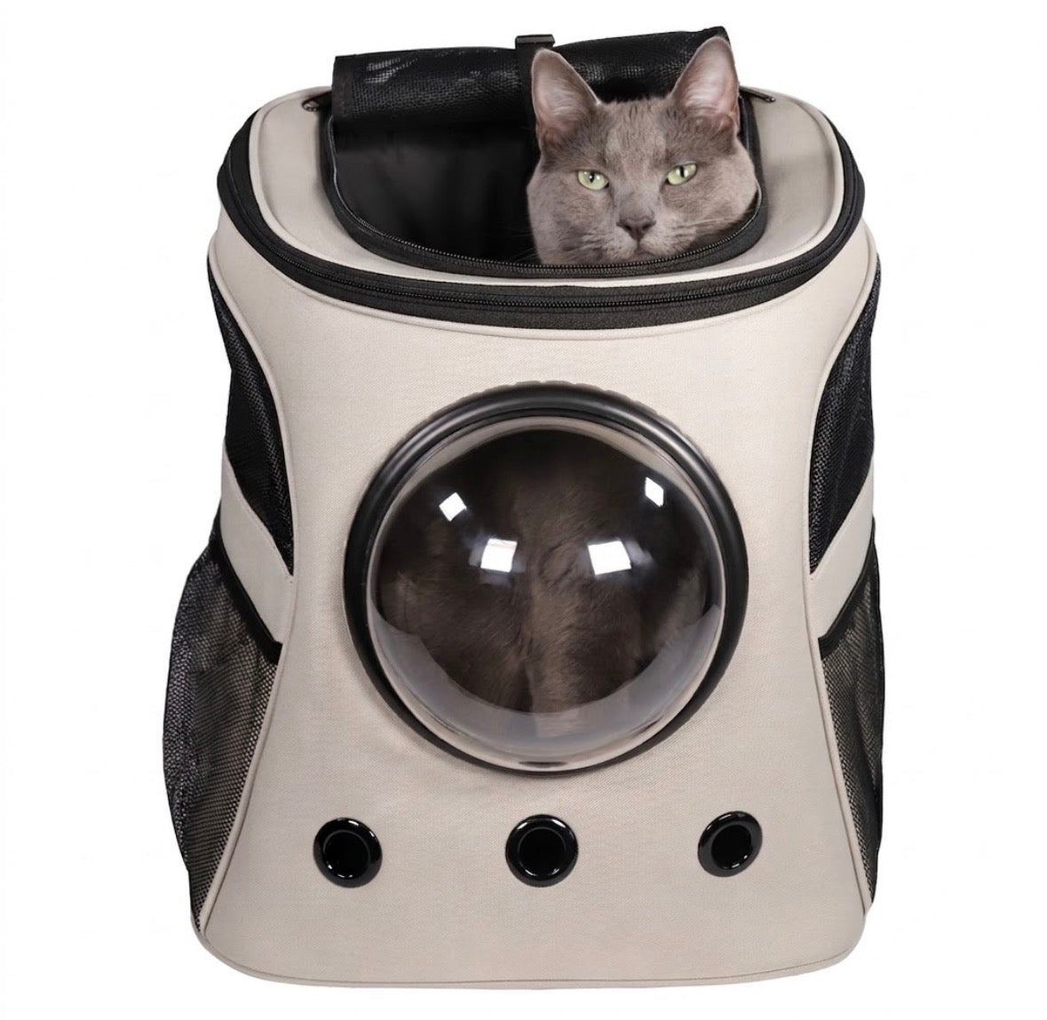 Large Cat Backpack Carrier — For Big Cats, Bubble Window