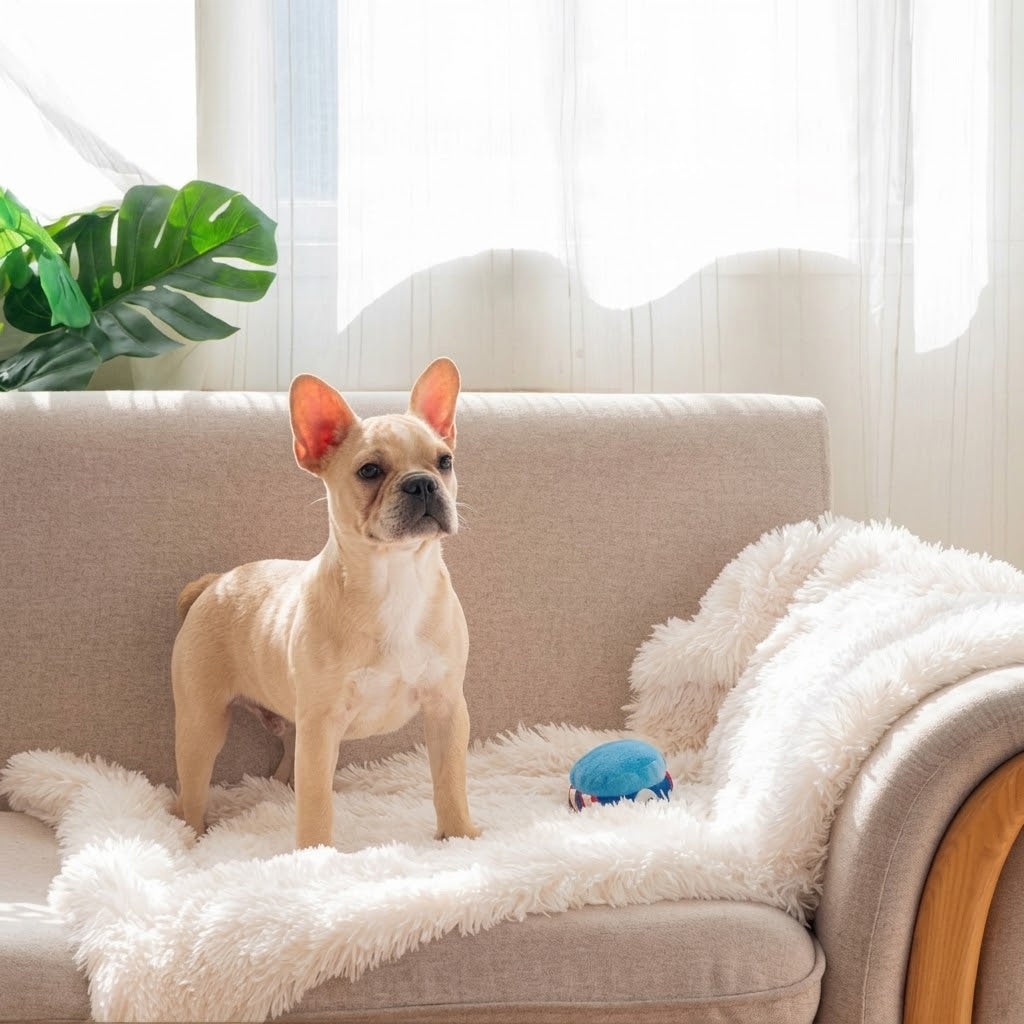 Calming Dog Blanket — Soft Faux Fur, Anti-Anxiety
