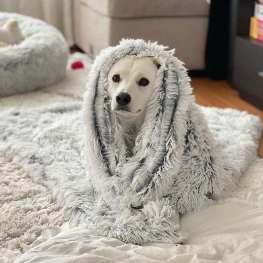 Calming Dog Blanket — Soft Faux Fur, Anti-Anxiety