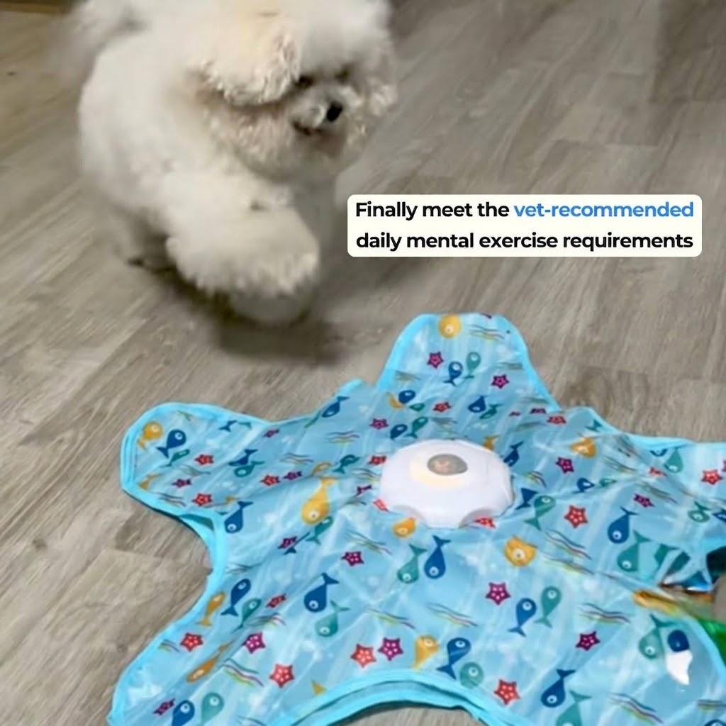 Interactive Cat & Dog Toy — Moving Feather Teaser