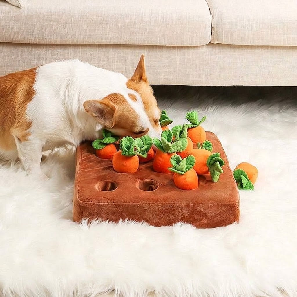 Carrot Snuffle Mat for Dogs — Enrichment Toy