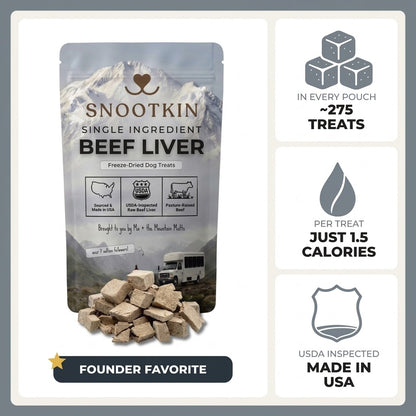 Freeze-Dried Beef Liver Dog Treats — Training