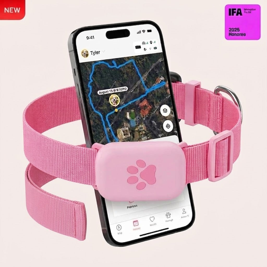 Smart GPS Dog Collar — Live Tracking, No Fees