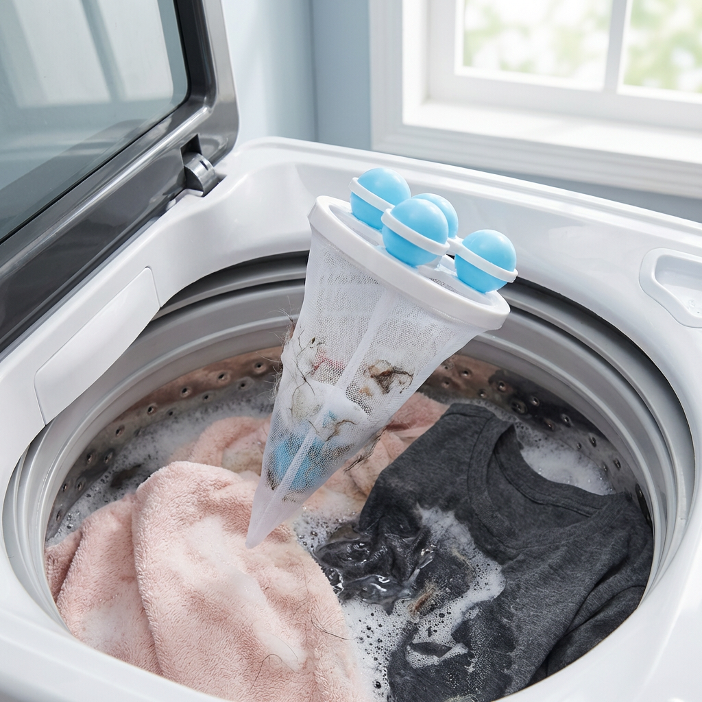 Pet Hair Laundry Filter for Washing Machines – Reusable Catcher Bag