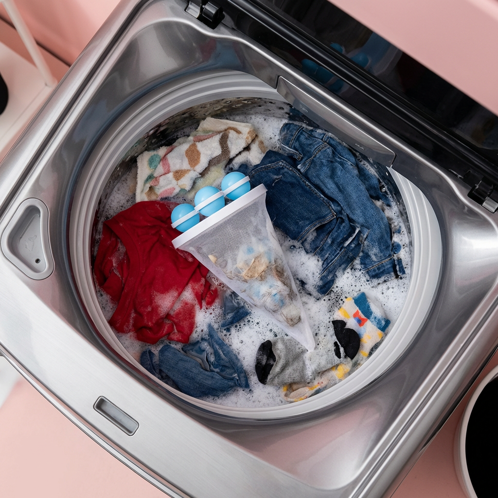 Pet Hair Laundry Filter for Washing Machines – Reusable Catcher Bag