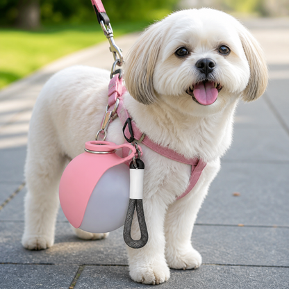 Sphere 2-in-1 Dog Water Bottle with Silicone Bowl – Leakproof Travel Bottle