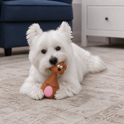 Durable Eco-Friendly Latex Squeaky Dental Dog Toy