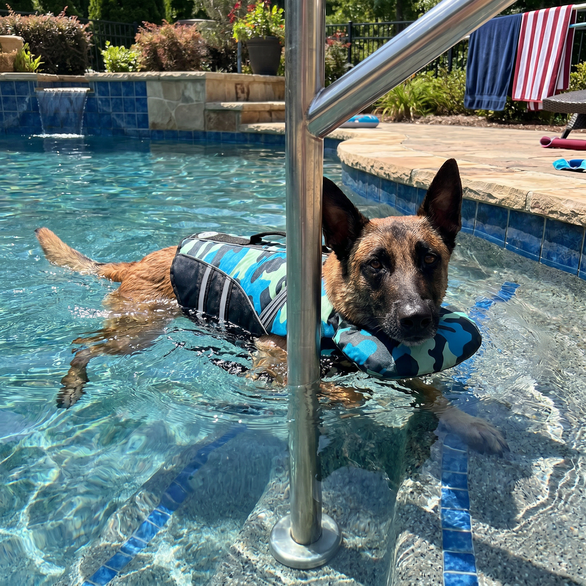 Dog Safety Swim Vest with Rescue Handle