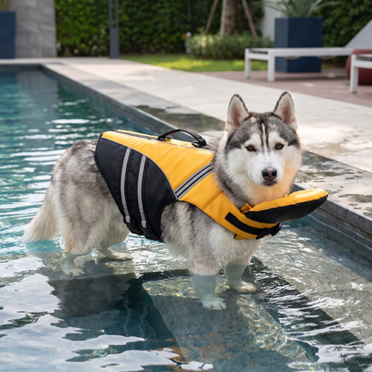 Dog Safety Swim Vest with Rescue Handle