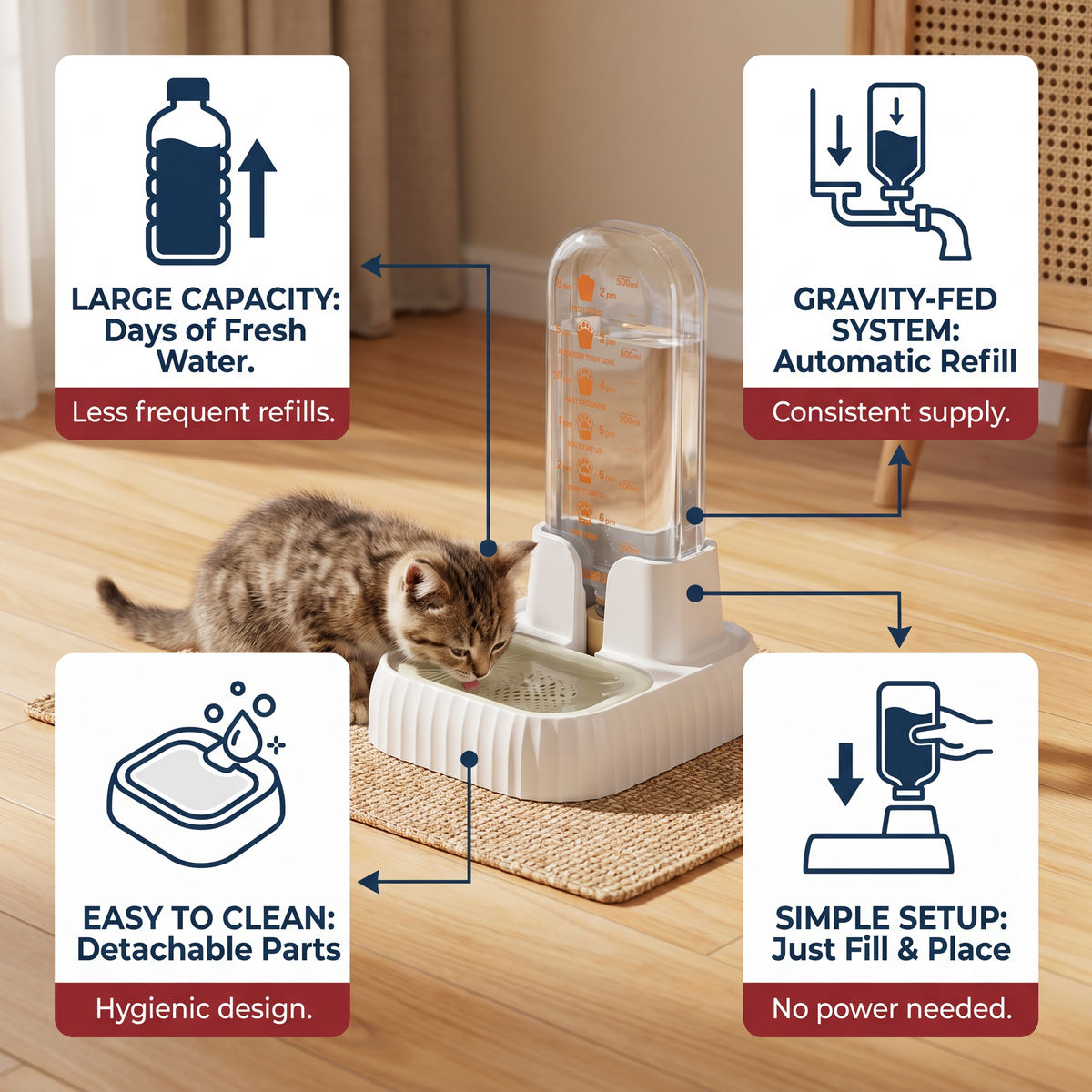 Automatic Large Capacity Pet Water Dispenser