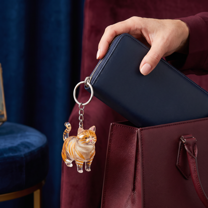 Cat Hair Keepsake Keychain – Pet Fur Memory Holder