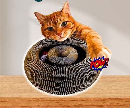 Snootkin Interactive Cat Toy & Corrugated Scratcher Board - Kitty Kurlz™