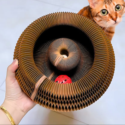 Snootkin Interactive Cat Toy & Corrugated Scratcher Board - Kitty Kurlz™