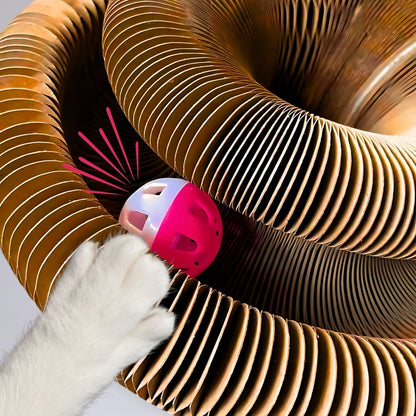 Snootkin Interactive Cat Toy & Corrugated Scratcher Board - Kitty Kurlz™