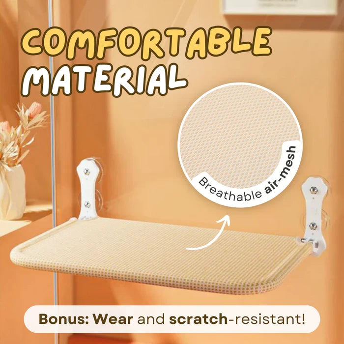 Snootkin Fold-Up SkyLounge - Suction Cup Cat Window Bed & Perch