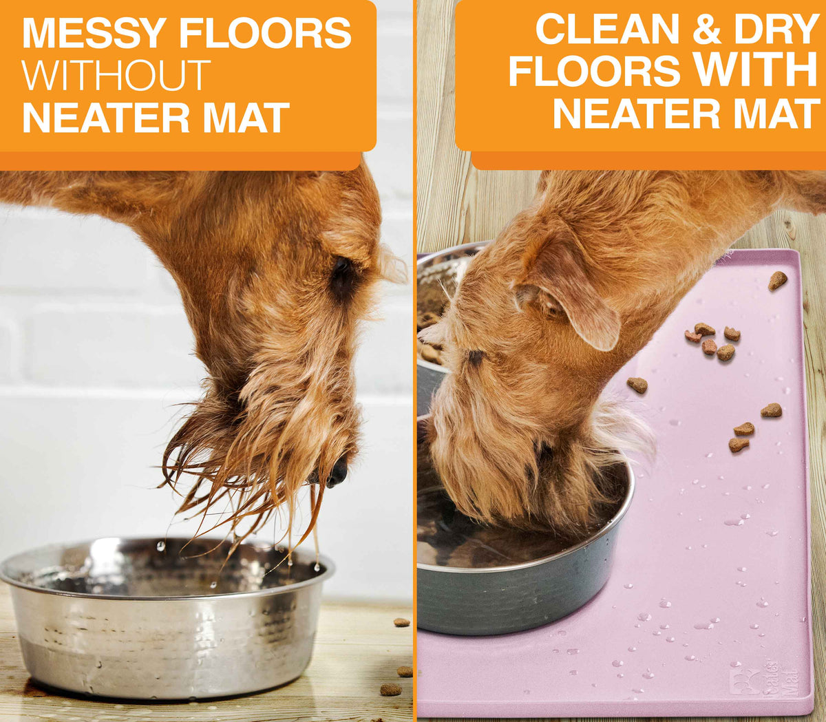Silicone Pet Bowl Mat — Waterproof, Non-Slip Feeding Mat