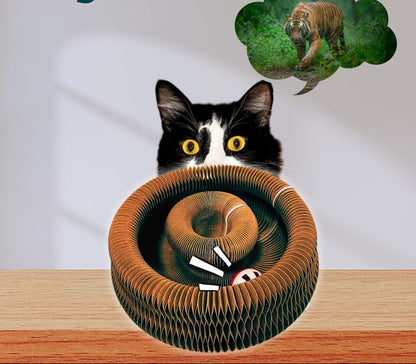 Snootkin Interactive Cat Toy & Corrugated Scratcher Board - Kitty Kurlz™