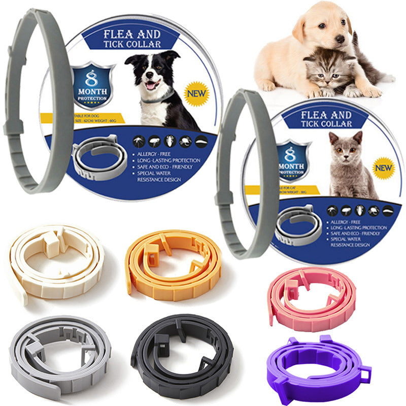 Flea & Tick Collar for Dogs & Cats — 8-Month