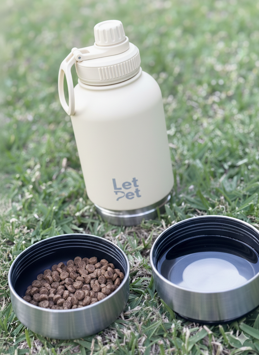 Customisable 3-in-1 Dog Bottle | Water For You & Your Dog