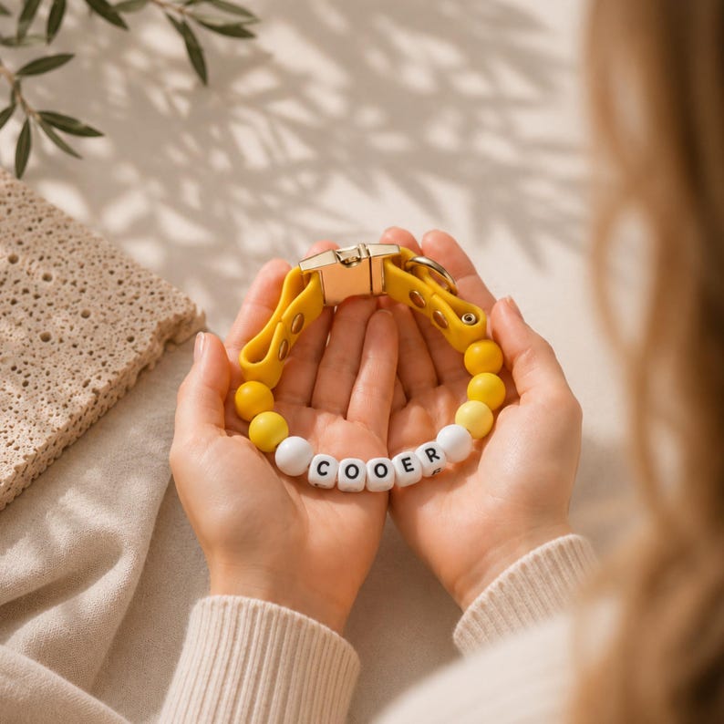 Personalized Beaded Name Collar & Leash