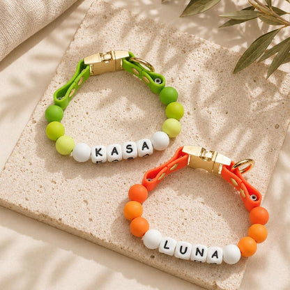 Personalized Beaded Name Collar & Leash