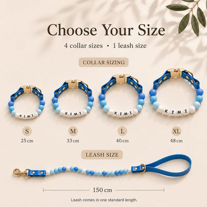 Personalized Beaded Name Collar & Leash