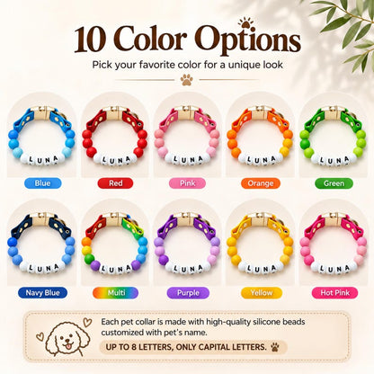 Personalized Beaded Name Collar & Leash