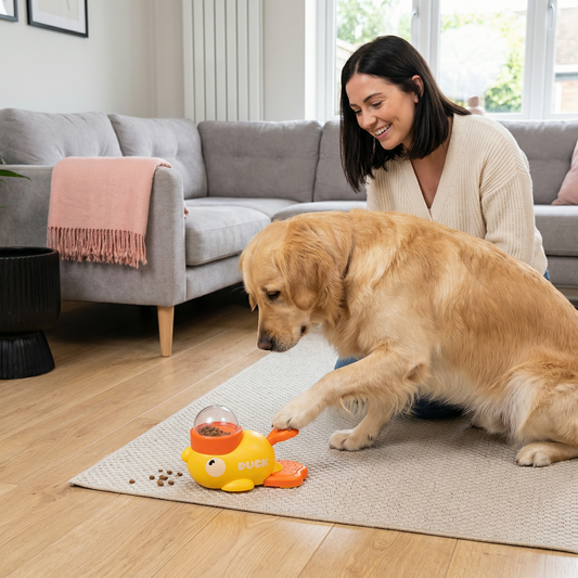 Interactive Pet Puzzle Feeder – Slow Feeding Duck Toy for Dogs & Cats