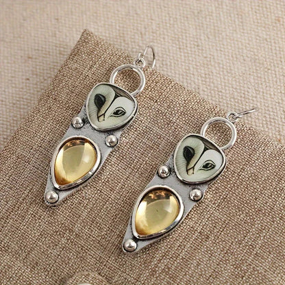The Night Owl — Statement Drop Earrings