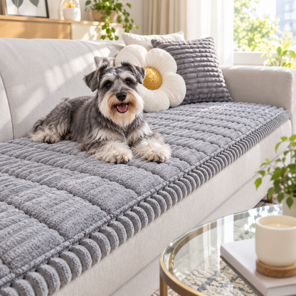 Premium Textured Corduroy Pet Sofa Cover & Protector