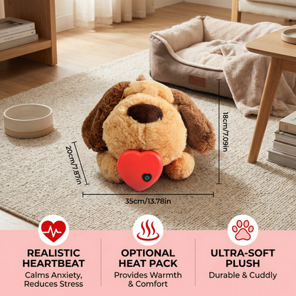 Calming Heartbeat Plush Toy for Pets – Anxiety-Relieving & Stress-Reducing