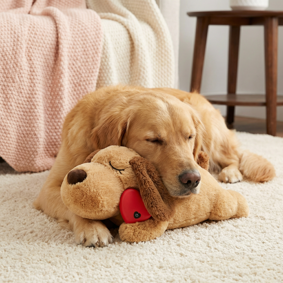 Calming Heartbeat Plush Toy for Pets – Anxiety-Relieving & Stress-Reducing