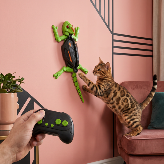 Remote Control Wall Climbing Lizard Toy for Cats