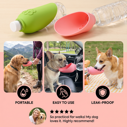 Silicone Dog Drinking Cap for Bottles