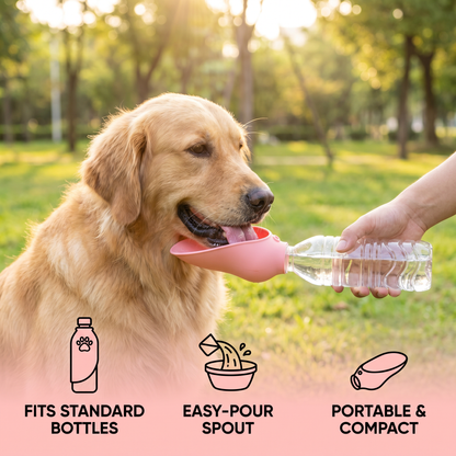 Silicone Dog Drinking Cap for Bottles