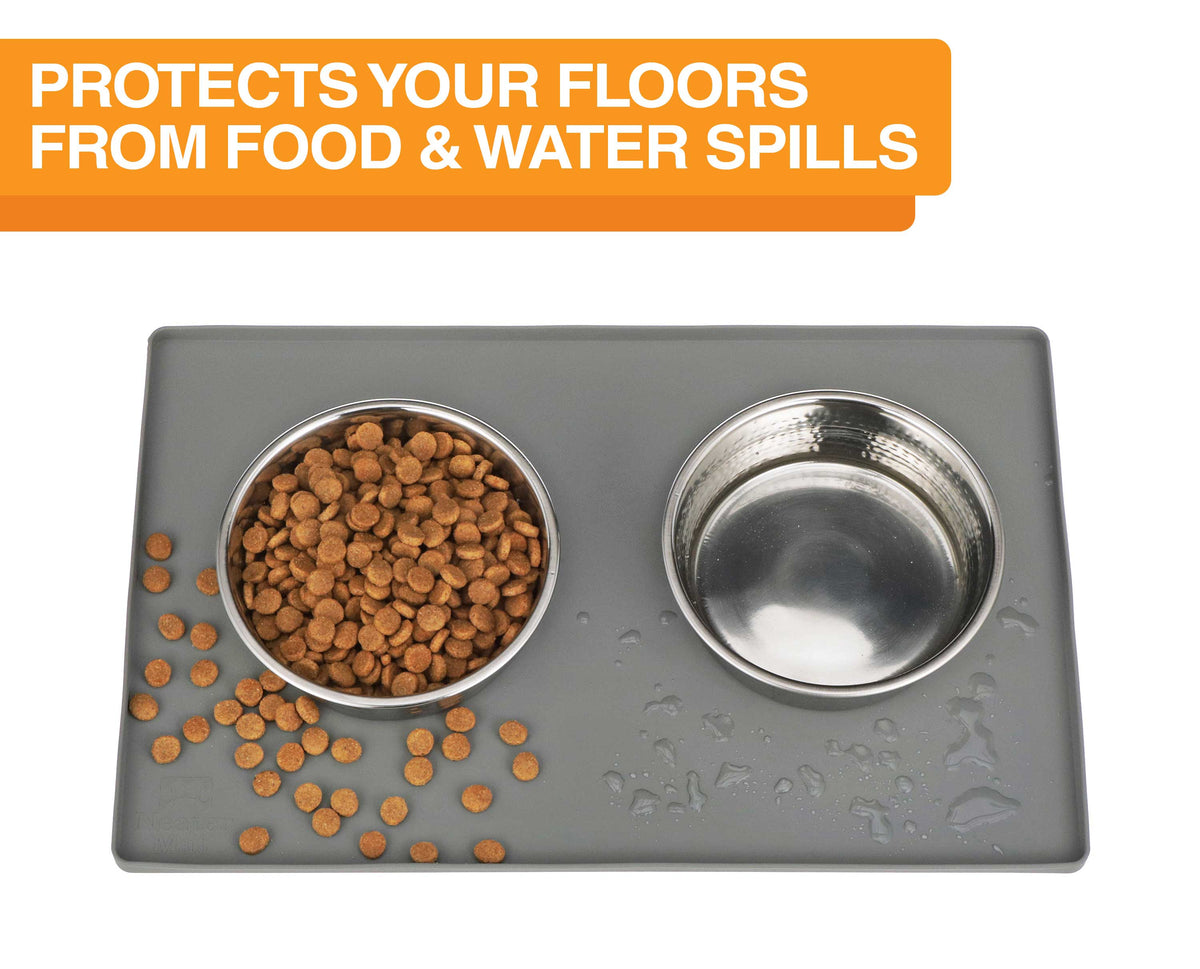 Silicone Pet Bowl Mat — Waterproof, Non-Slip Feeding Mat