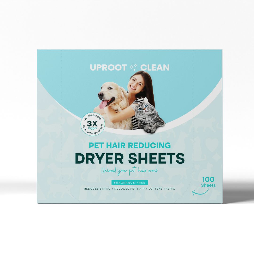 Pet Hair Dryer Sheets — Reduce Fur, Static & Cling