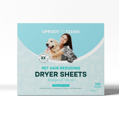 Pet Hair Dryer Sheets — Reduce Fur, Static & Cling