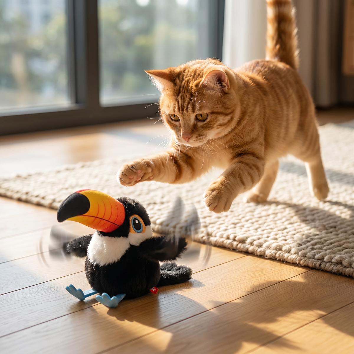 Interactive Bird Cat Toy — Chirps & Flutters