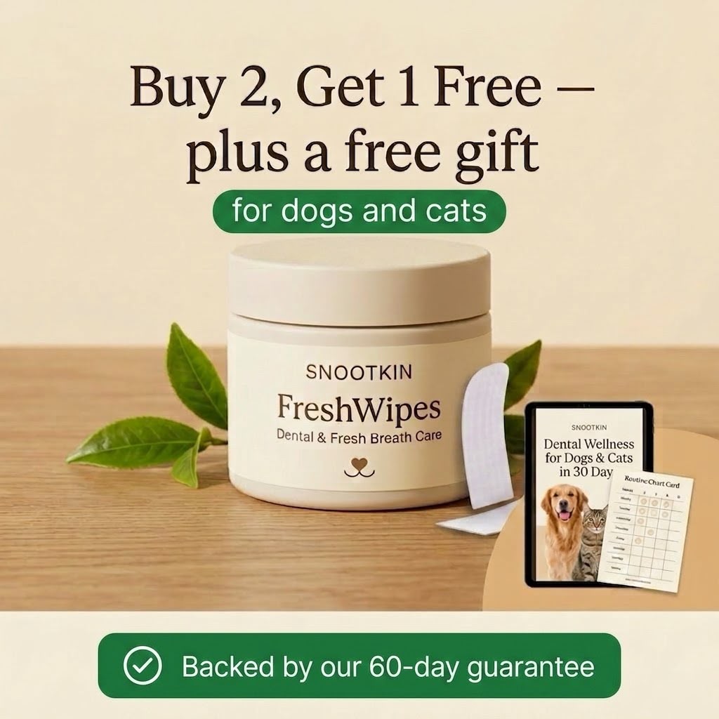 Dental Finger Wipes for Cats & Dogs — Fresh Breath