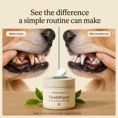 Dental Finger Wipes for Cats & Dogs — Fresh Breath