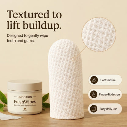 Dental Finger Wipes for Cats & Dogs — Fresh Breath