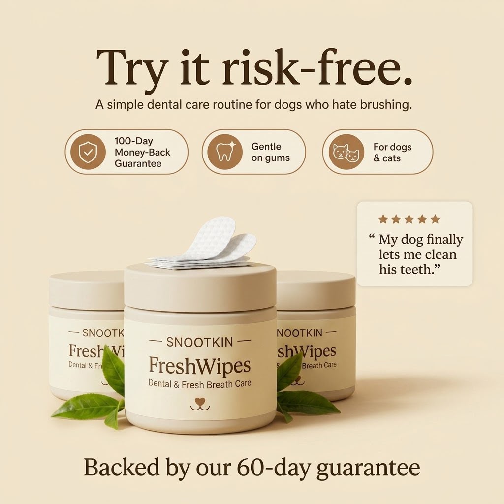 Dental Finger Wipes for Cats & Dogs — Fresh Breath