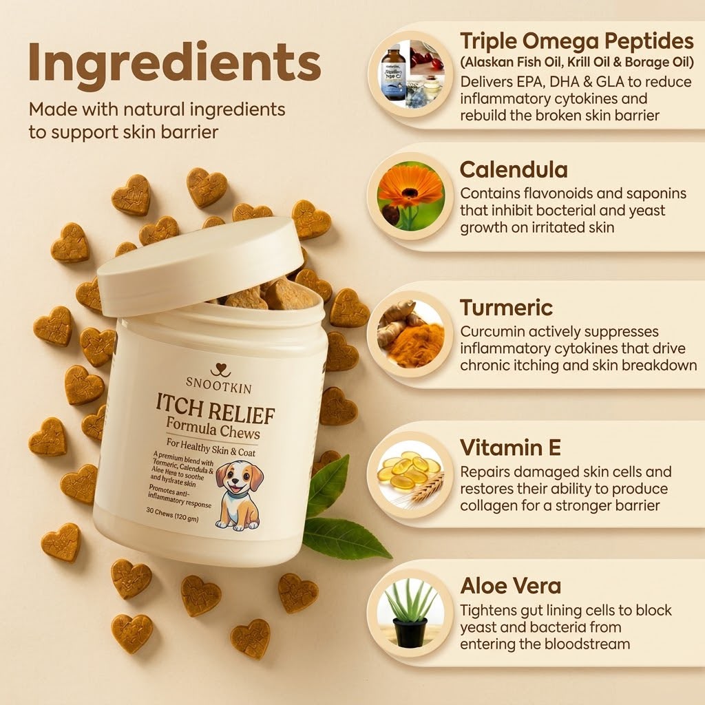 Skin & Coat Chews for Dogs — Omega Supplement