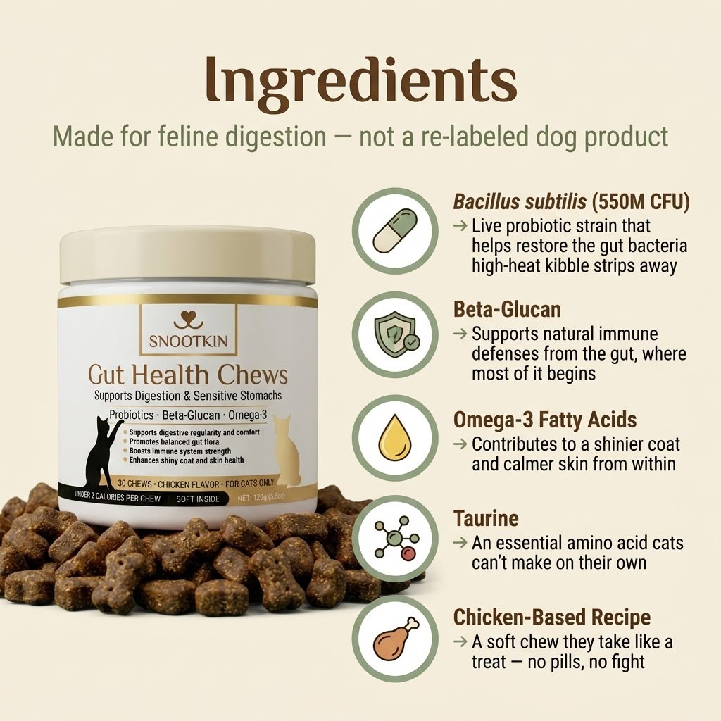 Probiotic Chews for Cats — Gut Health Support