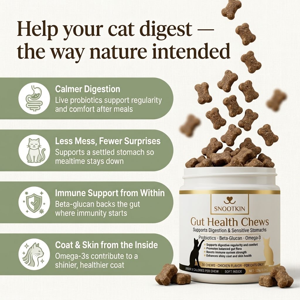 Probiotic Chews for Cats — Gut Health Support